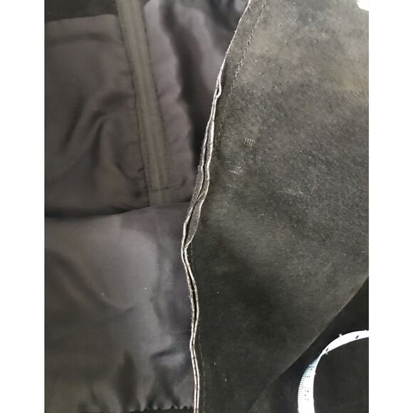 Karen Kane Vintage Y2K 90s Black Suede Leather coastal cowgirl western skirt 12 - Picture 7 of 9